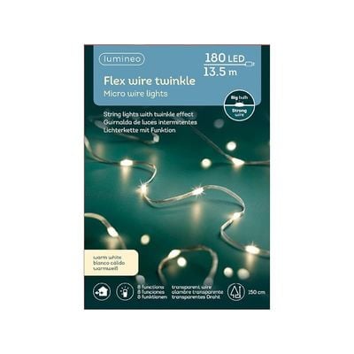 Micro Led Flex String Warm White 180 Bulbs