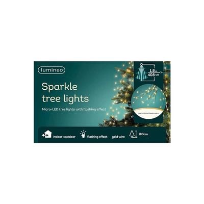 Micro Led Tree Bunch Warm White &amp; Classic White 408 Bulbs