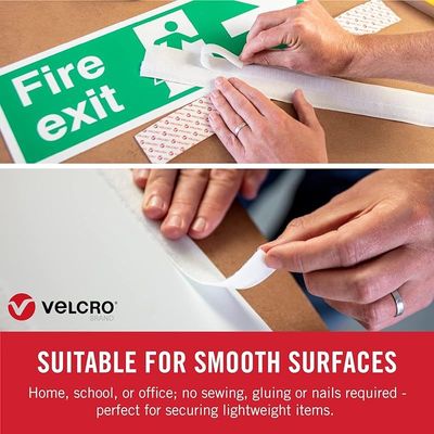 VELCRO Brand 5 Ft x 3/4 In | Black Tape Roll with Adhesive | Cut Strips to Length | Sticky Back Hook and Loop Fasteners | Perfect for Home, Office or Classroom