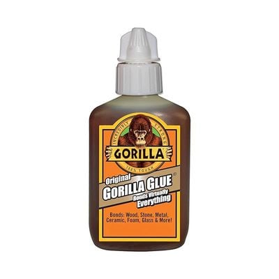 Gorilla Original Gorilla Glue, Waterproof Polyurethane Glue, 2 Ounce Bottle, Brown, Multicolor, 50003, 500028