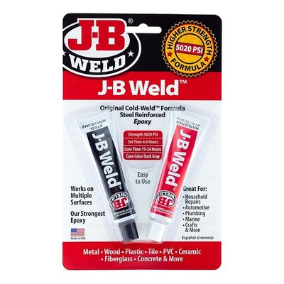 J B Weld 8265S Original Cold Weld Steel Reinforced Epoxy 2 oz, Dark Grey