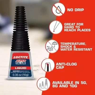 Loctite Super Glue Longneck Bottle 5gm Carded