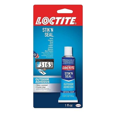 Loctite 1716815 1-Ounce Tube Stik 'N Seal Outdoor Adhesive,Clear,0.556 Cdm