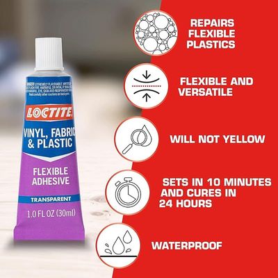 Loctite 1360694 Vinyl Fab Plastic Adhesive, Single, Multicolor