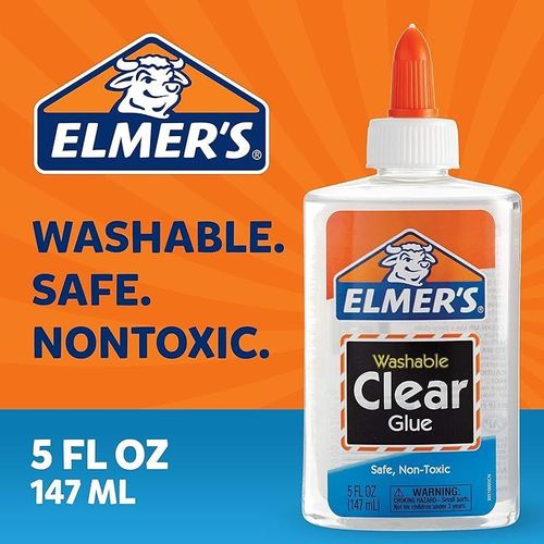 Elmer'S E305 School Glue Washble Clear, 5 Oz, Clear