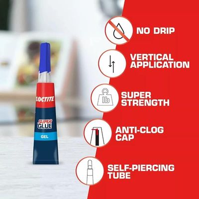 Loctite Super Glue Gel, Two 2-Gram Tubes (1399965), 2 Pack