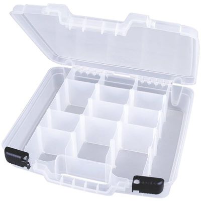 ArtBin 6961AB Quick View Deep Base Carrying Case with Removable Dividers, Portable Art &amp; Craft Storage Box, 15", Clear