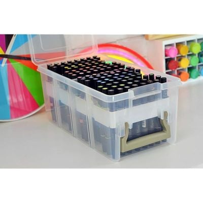 Artbin marker storage satchel translucent clear