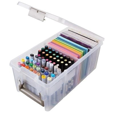 Artbin marker storage satchel translucent clear