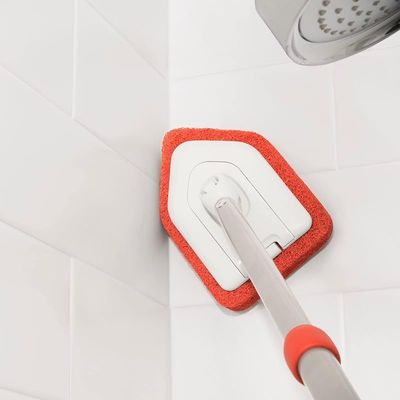 OXO Good Grips Extendable Tub &amp; Tile Scrubber Refill, Red