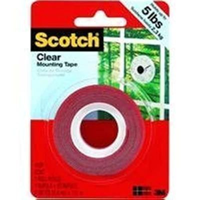 3M Scotch Heavy Duty Mounting Tape, Clear