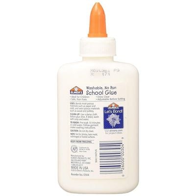 Elmer's E304 4 Oz School Glue, White