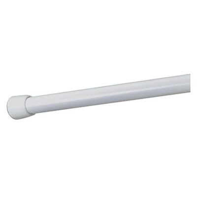 Interdesign 78572 Shower Curtain Tension Rod, White Cameo