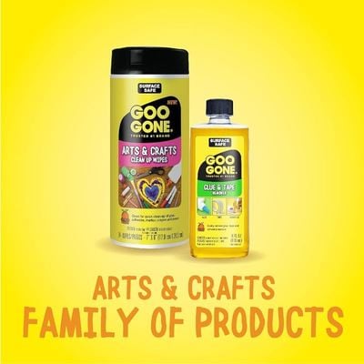 Goo Glue &amp; Tape Adhesive Remover - 4 Ounce Removes Adhesives Stickers Crayon Gum Window Decals Glitter Labels and More