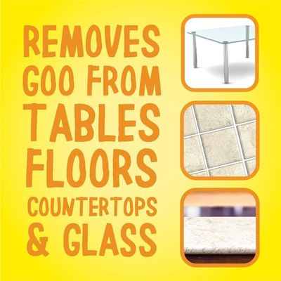 Goo Glue &amp; Tape Adhesive Remover - 4 Ounce Removes Adhesives Stickers Crayon Gum Window Decals Glitter Labels and More