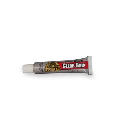 Gorilla Clear Grip Contact Adhesive Minis, Waterproof, Four .2 Ounce Tubes, Clear, (Pack Of 1)