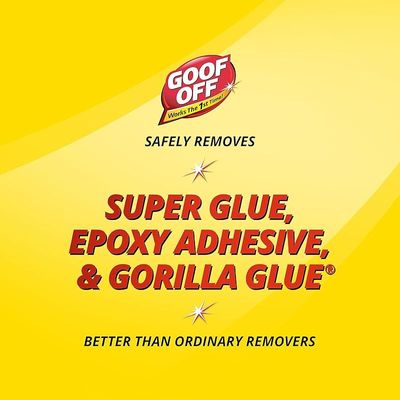 Goof Off FG678, Pro Strength Can, 4oz super glue remover, Yellow