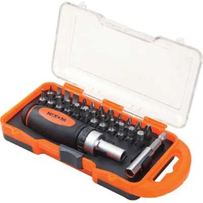 Wokin Ratchet Hand and Drill Bit 26-Piece Set