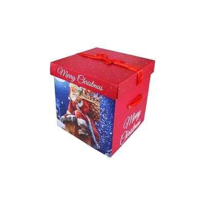 Eurowrap Square Flat Pack Boxes Santa X-31058-Bxc