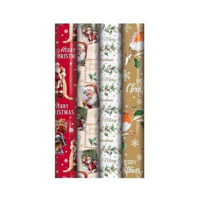 Eurowrap 7 Meter Traditional Wrapping Roll Assorted 1 Piece X-31755-Gwc