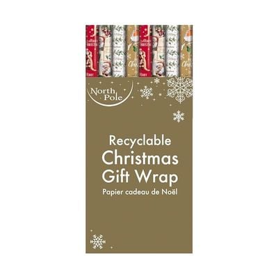 Eurowrap 7 Meter Traditional Wrapping Roll Assorted 1 Piece X-31755-Gwc