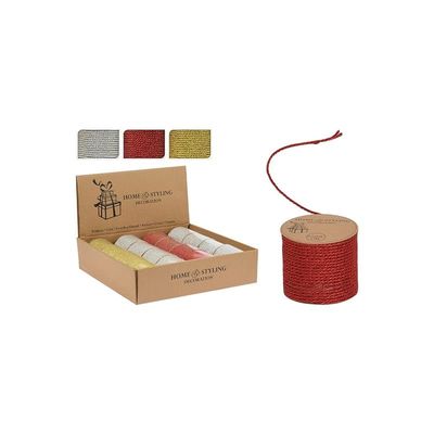 Christmas Rope On Coil 63Mm Assorted 1 Piece