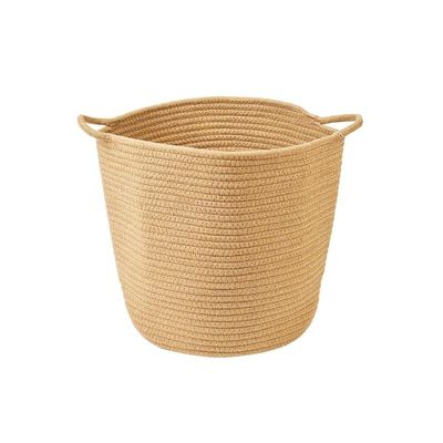 Homesmiths Cotton Rope Baske Upper Mouth Natural Dia30 X H30 Cm