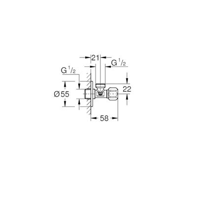 Grohe Bathroom Fixtures, Bottle Trap With Fixed Dip Tube, 28920000