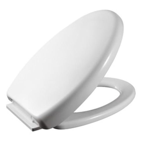 BOLD D-Shape Toilet Seat and Cover (PP), White