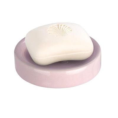 Wenko Ceramic Soap Dish, Polaris Pastel Pink