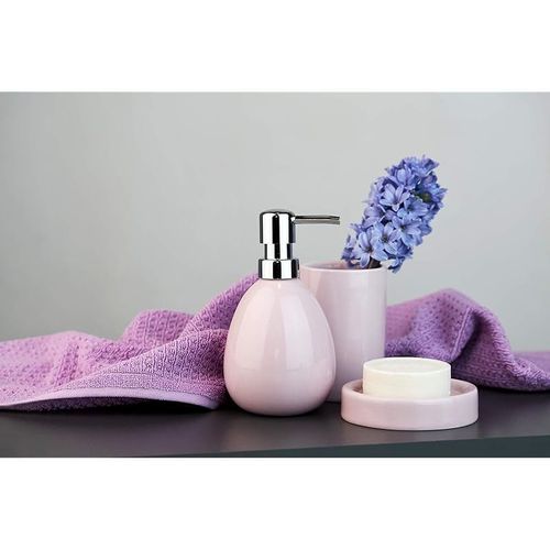 Wenko Ceramic Soap Dish, Polaris Pastel Pink