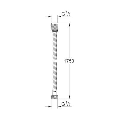 Grohe Shower Hose Relexaflex Shower Hose 1750, 28154001, Chrome, 69 Inches