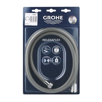 Grohe Shower Hose Relexaflex Shower Hose 1750, 28154001, Chrome, 69 Inches