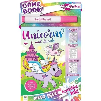Hinkler Inkredibles Invisible Ink Unicorns and Friends Game Book
