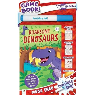 Hinkler Inkredibles Invisible Ink Roarsome Dinosaurs Game Book