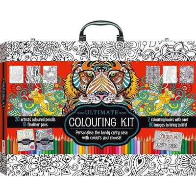 Hinkler Animals and Patterns Kaleidoscope Ultimate Colouring Carry Case