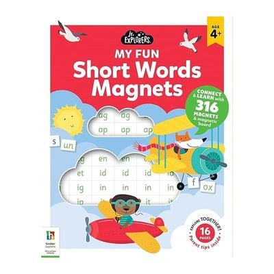 Hinkler Junior Explorers Magnetic Books Short Words, Multicolor