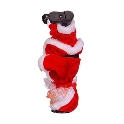 Kurt S Adler Christmas Battery-Operated Animated Musical Upside Down Santa