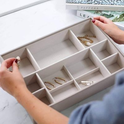 Stackers Supersize Jewellery Box, Taupe