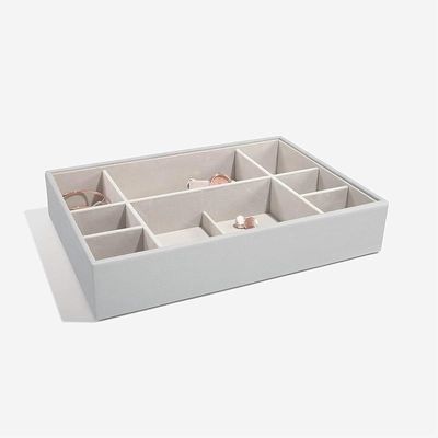 Stackers Supersize Watch/Jewellery Box, Pebble Grey