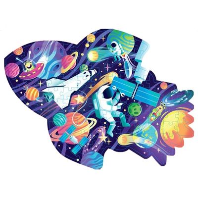 Hinkler Cosmic Space Mission Shiny Shaped Junior Jigsaw Puzzle