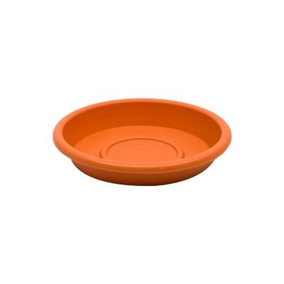 Cosmoplast Round Flower Pot Tray, 6 Inch Size, Terracotta