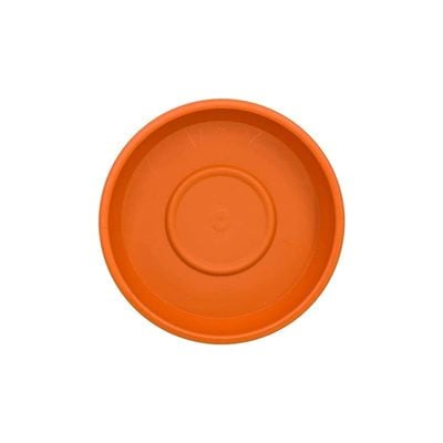 Cosmoplast Round Flower Pot Tray, 8 Inch Size, Terracotta