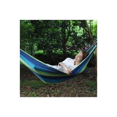 Single Canvas Thickening Hammock Blue/Green