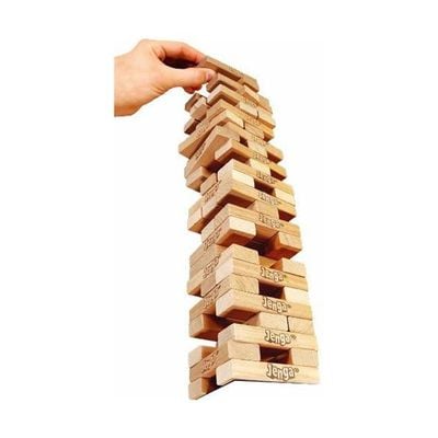 54-Piece Classic Jenga Stacking Block Set 9.84 x 3.94 x 5.91 inchesinch