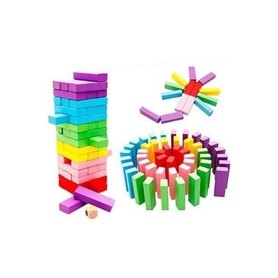 51-Piece Wooden Blocks Kids Game