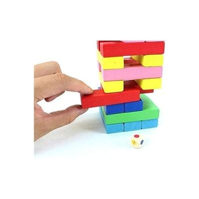 51-Piece Wooden Blocks Kids Game
