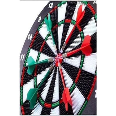 Durable Molded Plastic Safety Dart Board With Hanger Hook