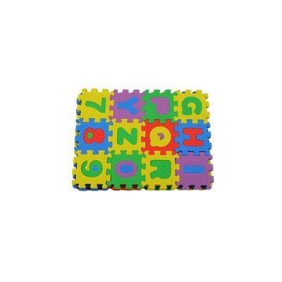 36-Piece Alphabet Puzzle Foam Mat Multicolour 5x5x0.7centimeter