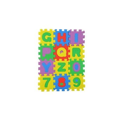 36-Piece Alphabet Puzzle Foam Mat Multicolour 5x5x0.7centimeter